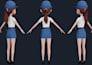 custom 3d character 3d model game character rigging, animation in blender maya